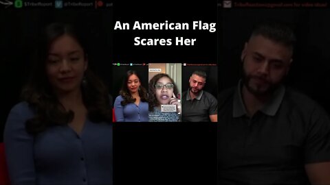 An American Flag Scares Her