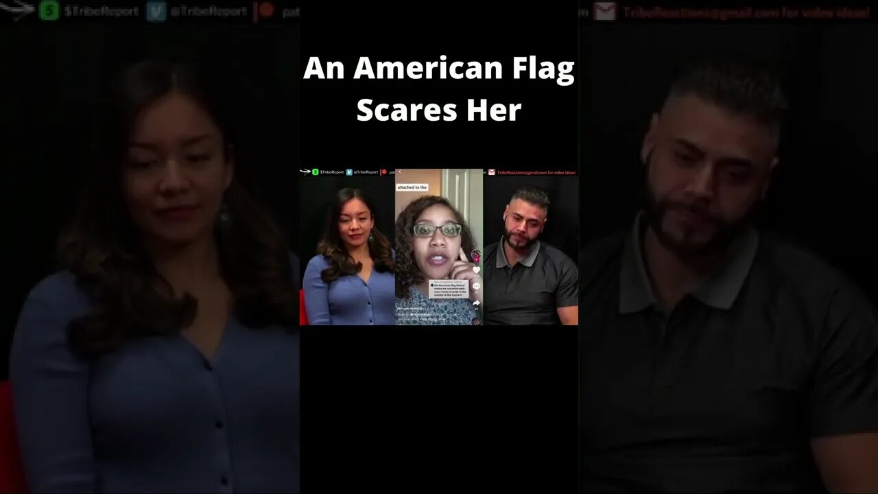 An American Flag Scares Her