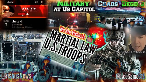 The Military At U.S. Capitol, Chaos Begins With Martial Law... #VishusTv 📺