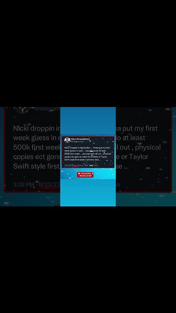 #21savage manager hating on #nickiminaj per usual !