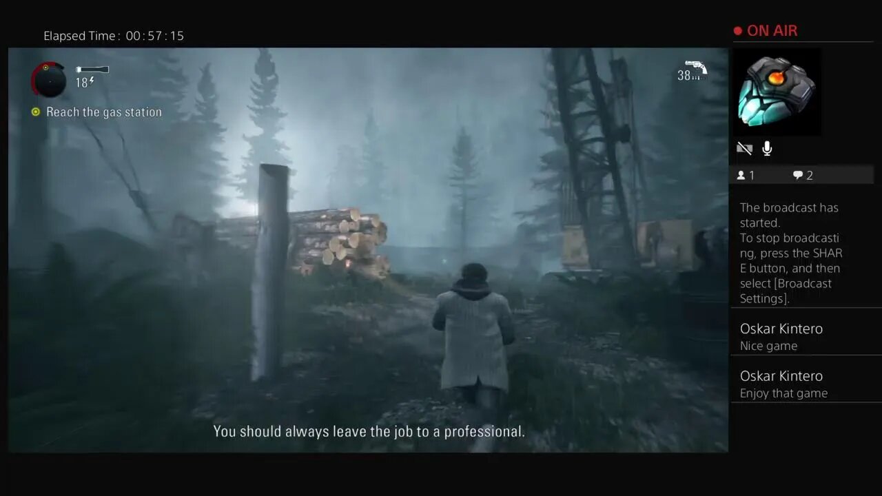 Welcome to Our First Run of Alan Wake Remastered with Trek2m day 1