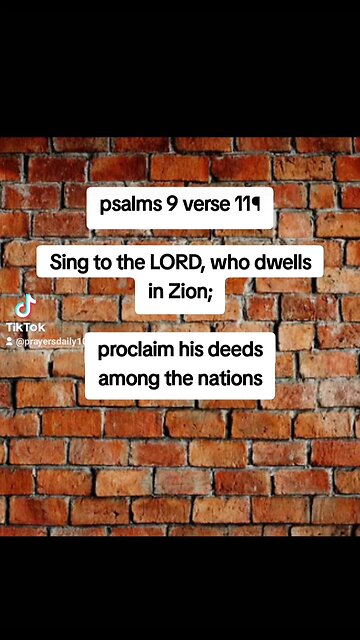 psalms 9 verse 11