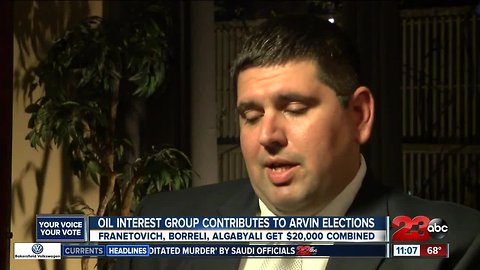 Oil interest group contributes $20,000 to Arvin candidates