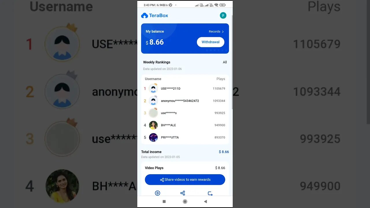 Tarabox magical earning site and app #shorts #earningapps #terabox #ytshorts