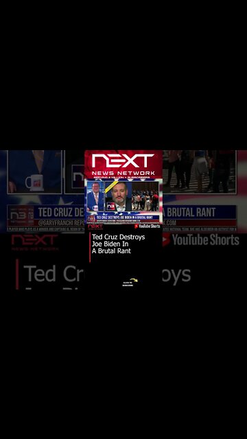Ted Cruz Destroys Joe Biden In A Brutal Rant #shorts