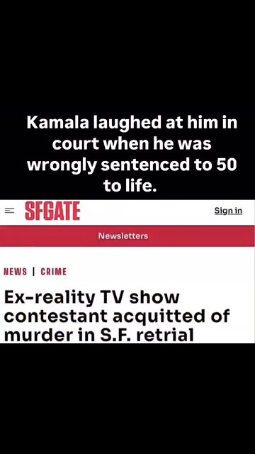 MAN WRONGFULLY JAILED👨‍⚖️🏛️🚷TO FIFTY YEARS🛃🚹CALLS OUT KAMALA HARRIS🧛‍♀️🧟‍♀️💫