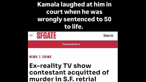 MAN WRONGFULLY JAILED👨‍⚖️🏛️🚷TO FIFTY YEARS🛃🚹CALLS OUT KAMALA HARRIS🧛‍♀️🧟‍♀️💫