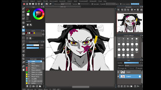 drawing daki from kimetsu no yaiba