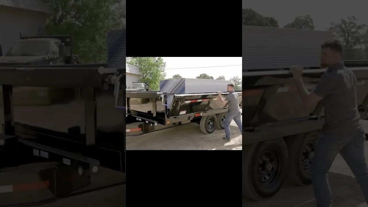 Unleash Your Hauling Potential with Our Folding Sided Dump Trailer! #shorts