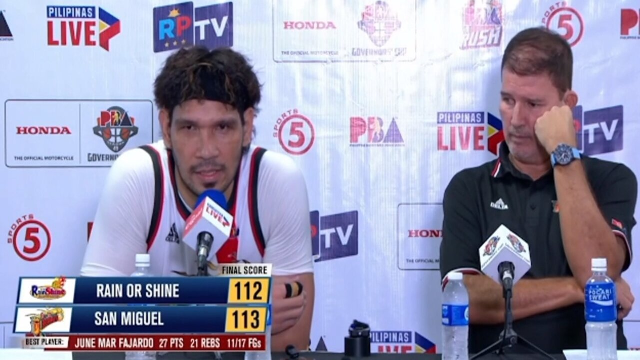 Interview with Best Player June Mar Fajardo and Coach Jorge Gallent [Sep. 5, 2024]