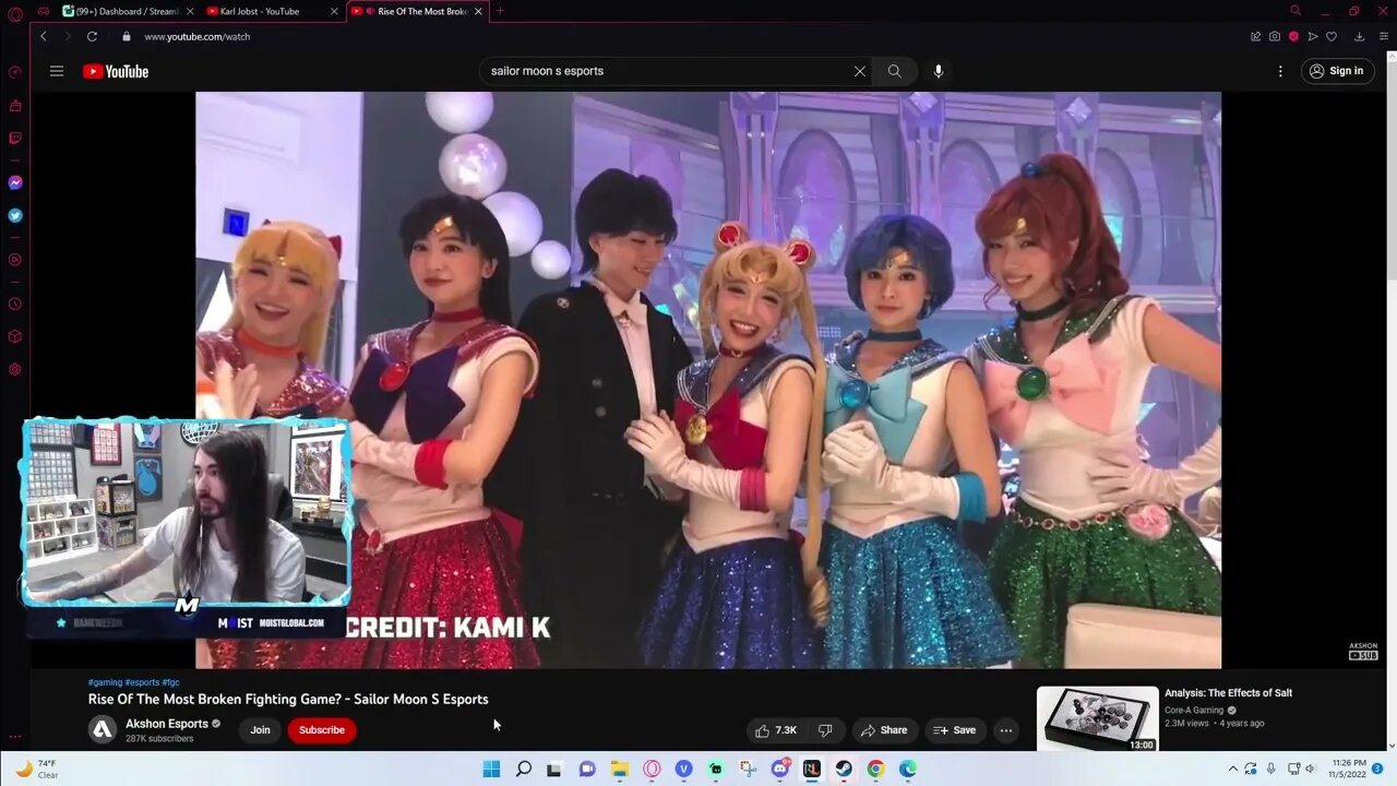 Moistcr1tikal Reacts To Rise Of The Most Broken Fighting Game Sailor Moon S Esports