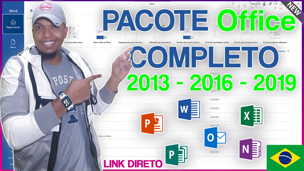 🔵Como Baixar e Instalar Pacote Office 2019 - 2016 - 2013 Completo - Link Direto Sem Encurtador!🔵