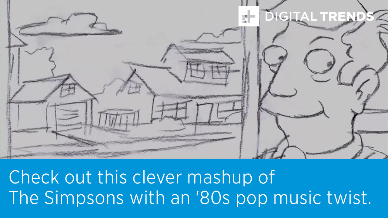 Check out this clever mashup of The Simpsons with an '80s pop music twist.