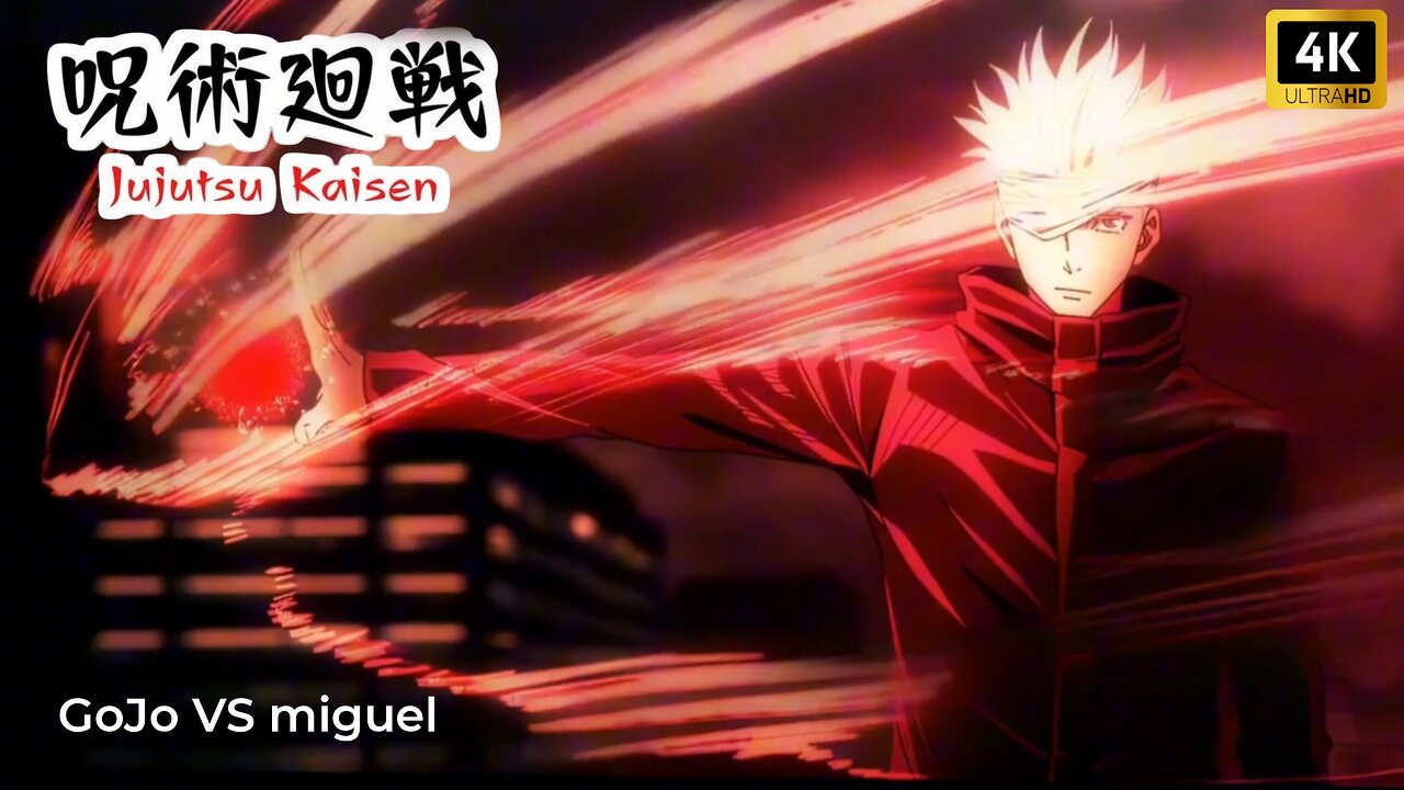 Gojo vs miguel [4k/60fps] jujutsu kaisen