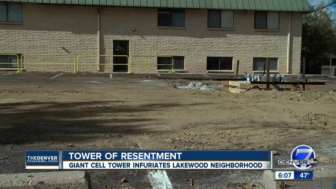 New cell tower going up in Lakewood has neighbors upset