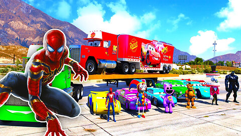 GTA V - FIVE NIGHTS AT FREDDY'S in Real Life, DEADPOOL & WOLVERINE Join in Epic New Stunt Racing