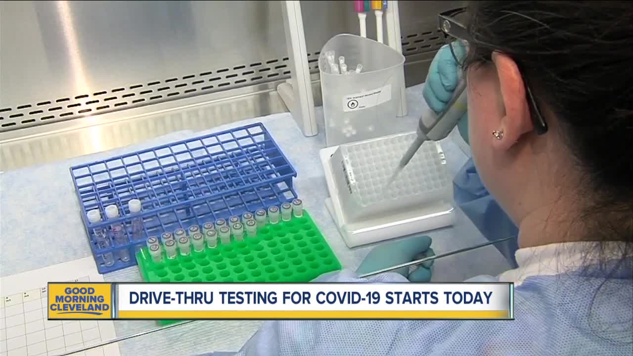 Drive-thru testing for coronavirus to start Saturday in Cleveland