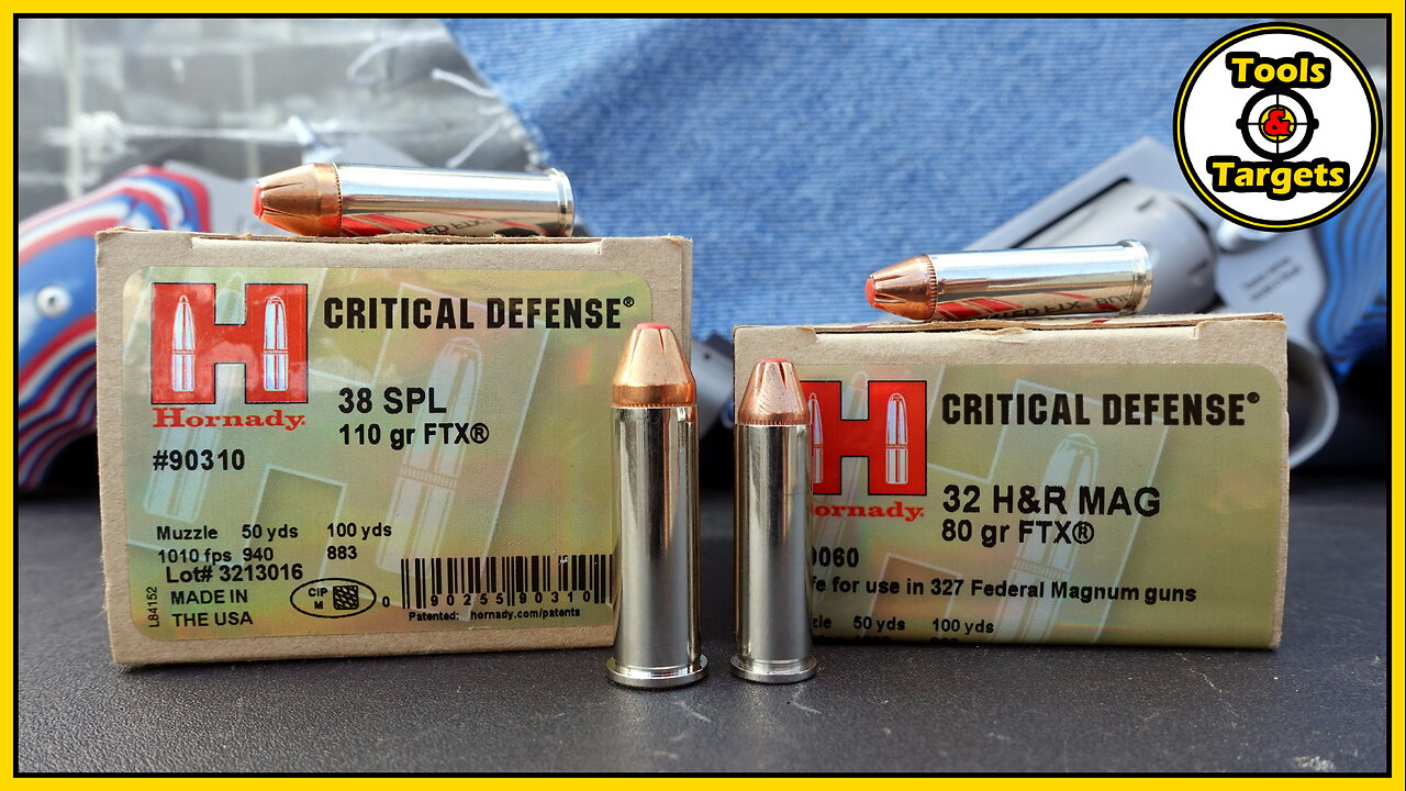 Battle of The Lil' Bros!....38 Spcl VS .32 H&R Magnum Hornady Critical Defense Ballistic Gel Test!