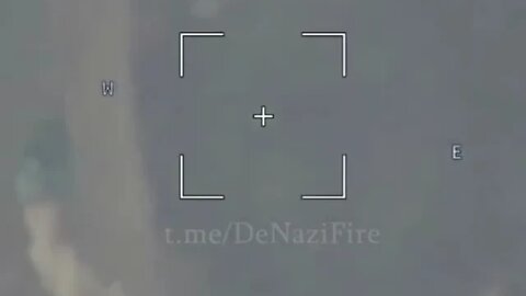 Footage of the successful hit of the Russian kamikaze drone "Lancet"