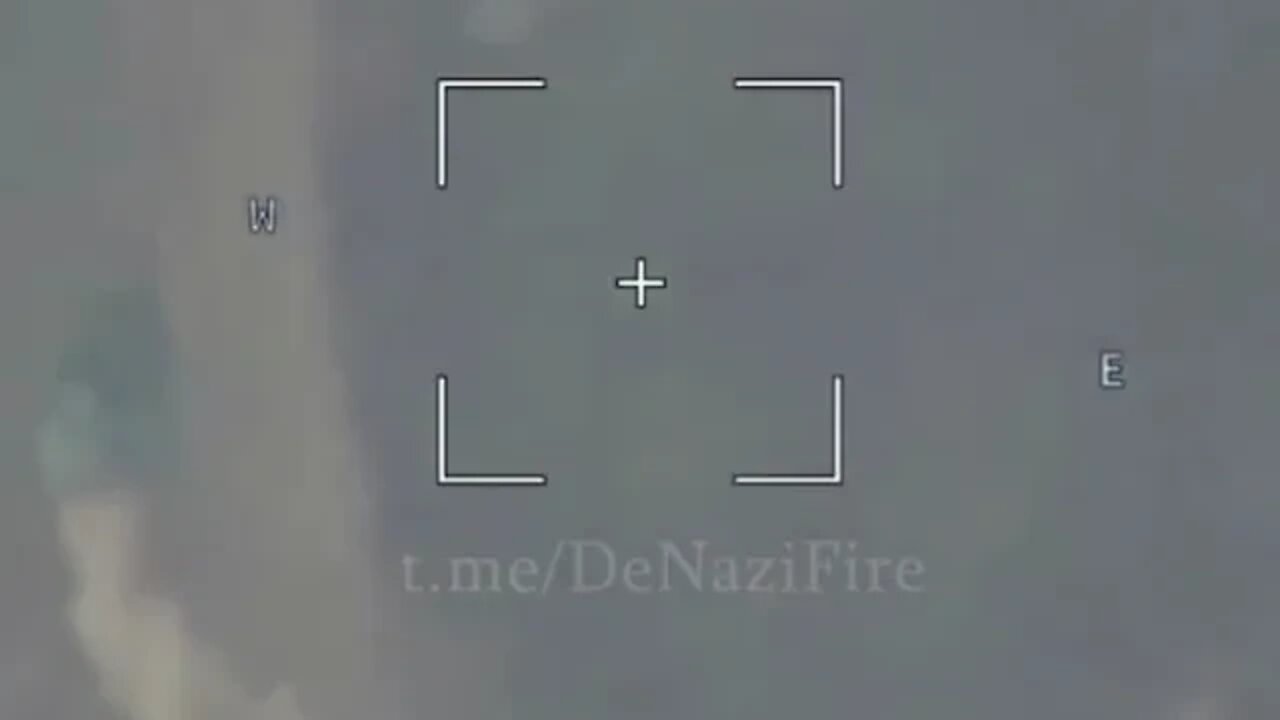 Footage of the successful hit of the Russian kamikaze drone "Lancet"