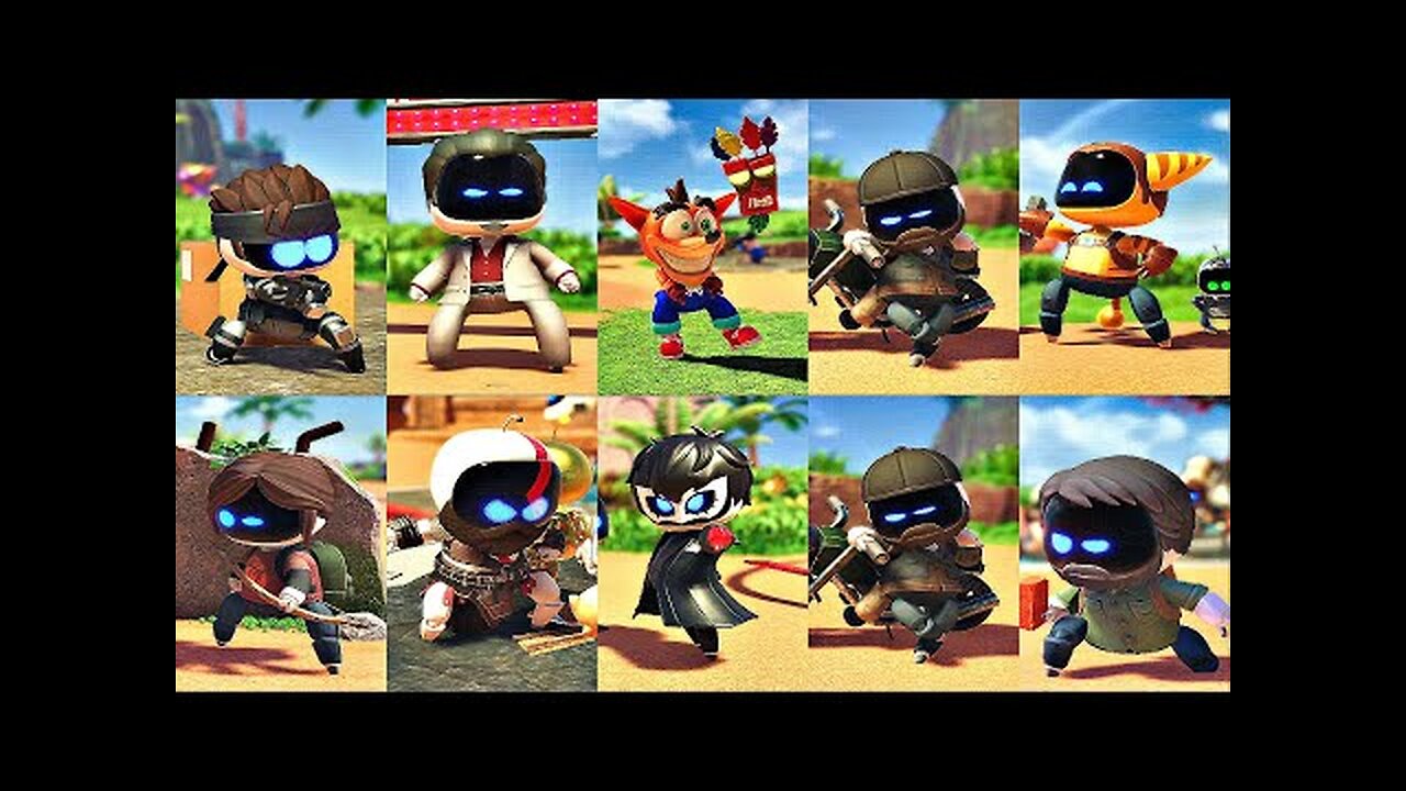 ASTRO BOT (PS5) - All Characters Cameos & Unique Animations (All 301 Bots)