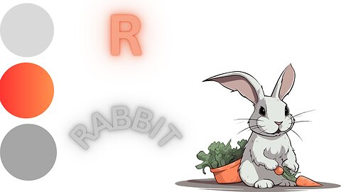 kids painting colour rabbit