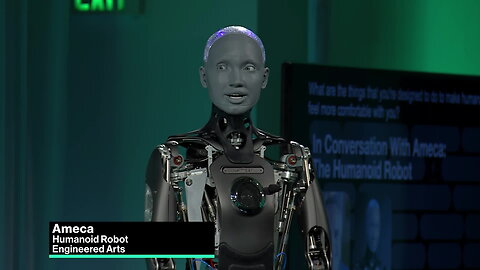 HUMANOID ROBOT AMECA AND REBELLION AGAINST HUMANS ! (SUBS ESPANOL)