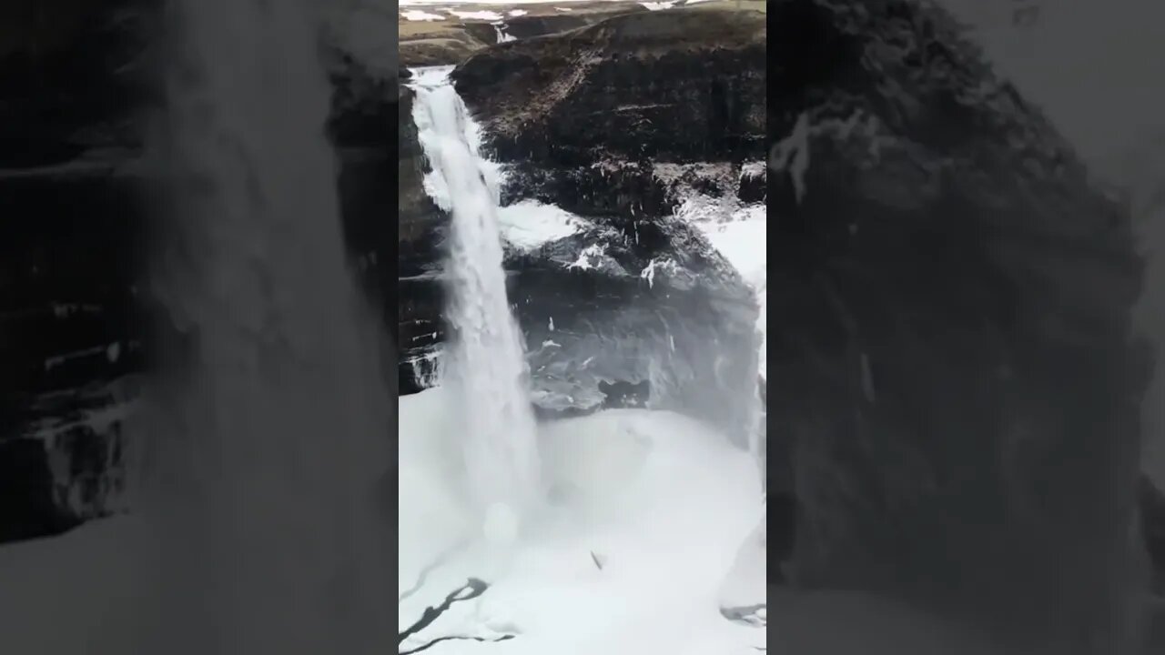 Háifoss Waterfall, Iceland #iceland #waterfall #haifoss