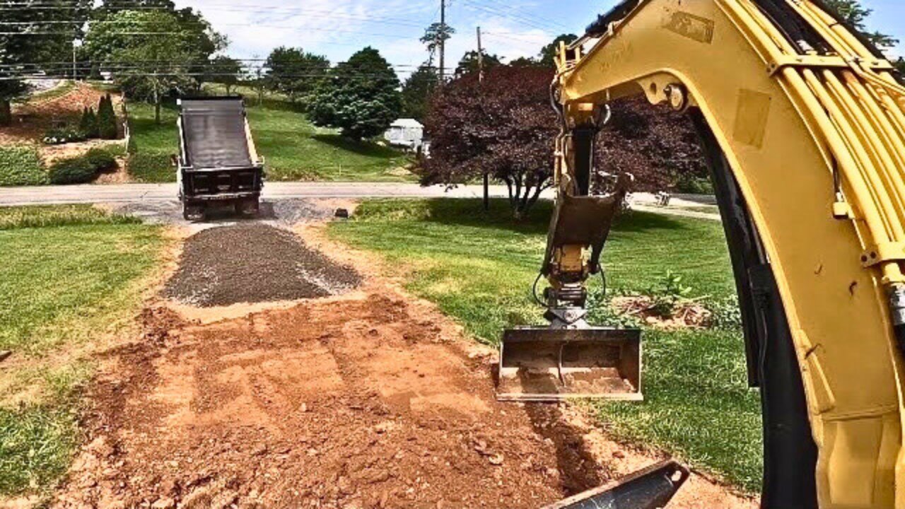 Building a driveway entrance