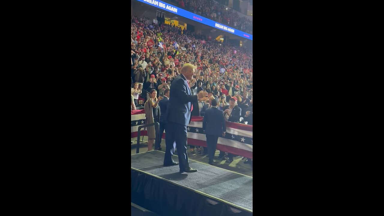 Donald Trump Allentown Rally entrance a week before the 2024 election