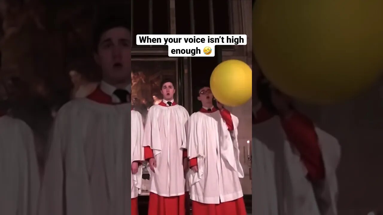 When your voice isn’t high enough 😂 (try not to laugh)