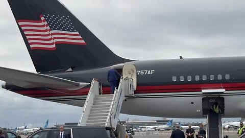 President Donald J. Trump on his way to Johnstown, Pennsylvania.