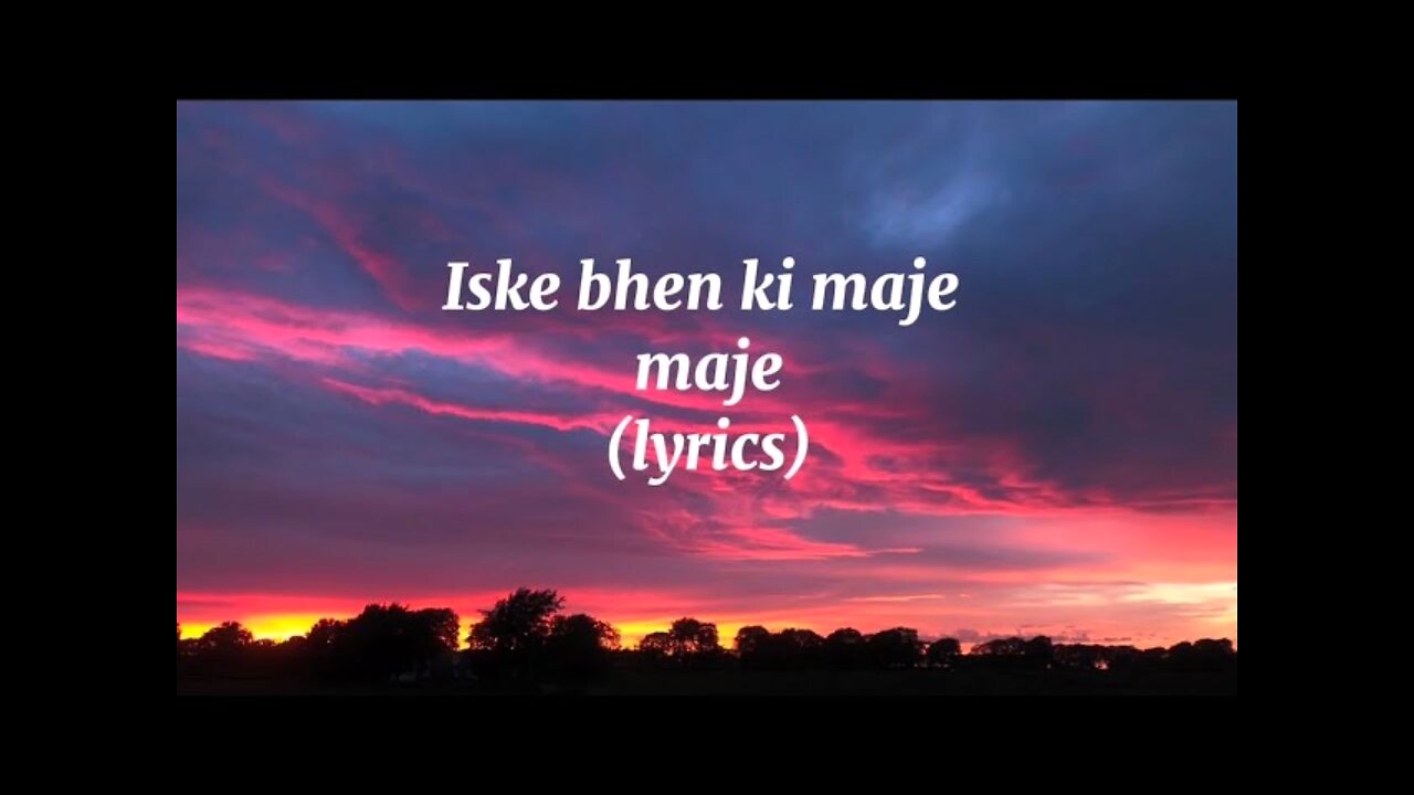 iski behen ki maje maje lofi version song download lyrics free download lyrics #lofisong