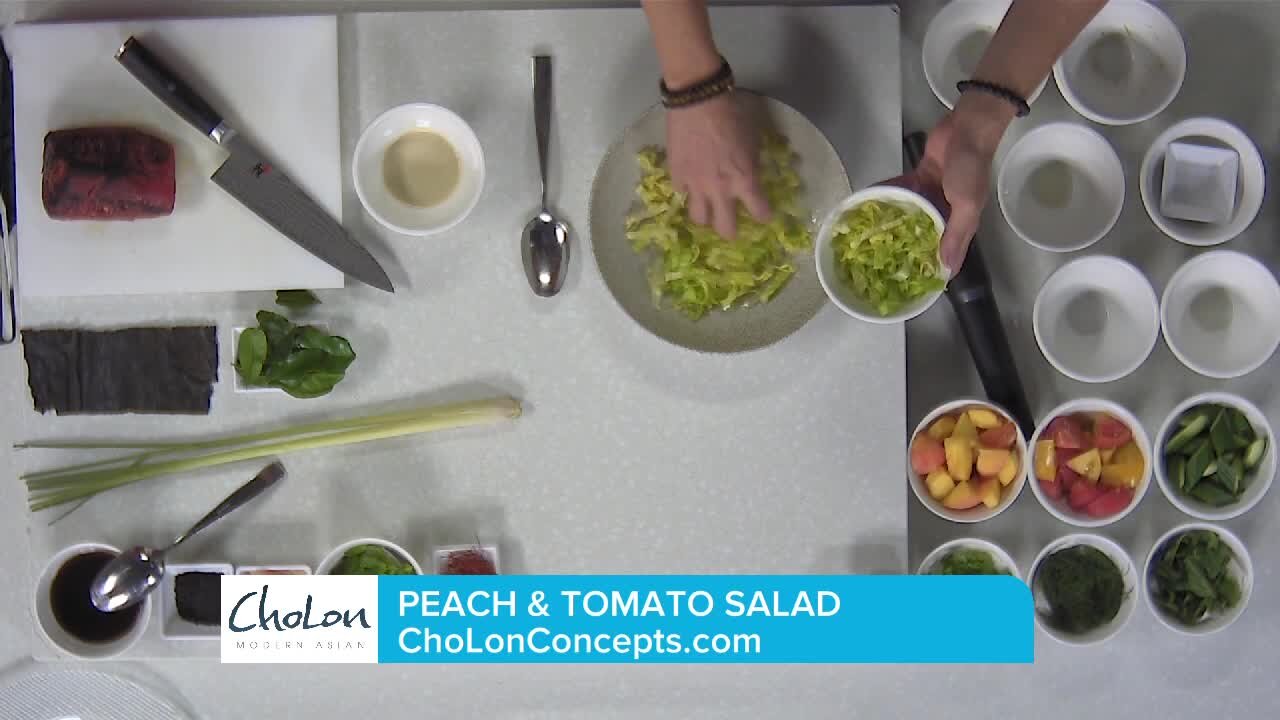 Peach & Tomato Salad // ChoLon Concepts