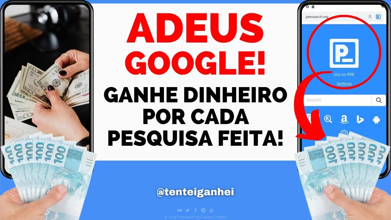 💲🔍 ESSE BUSCADOR TE PAGA POR PESQUISAR NELE - Conheça o PRESEARCH 🔍💲