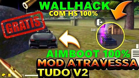 ATUALIZAÇÃO ☢️ OBB WALLHACK ATROPELANDO COM HS 100% 😱 NOVA OBB ATRAVESSA TUDO FREE FIRE OBB 100% HS