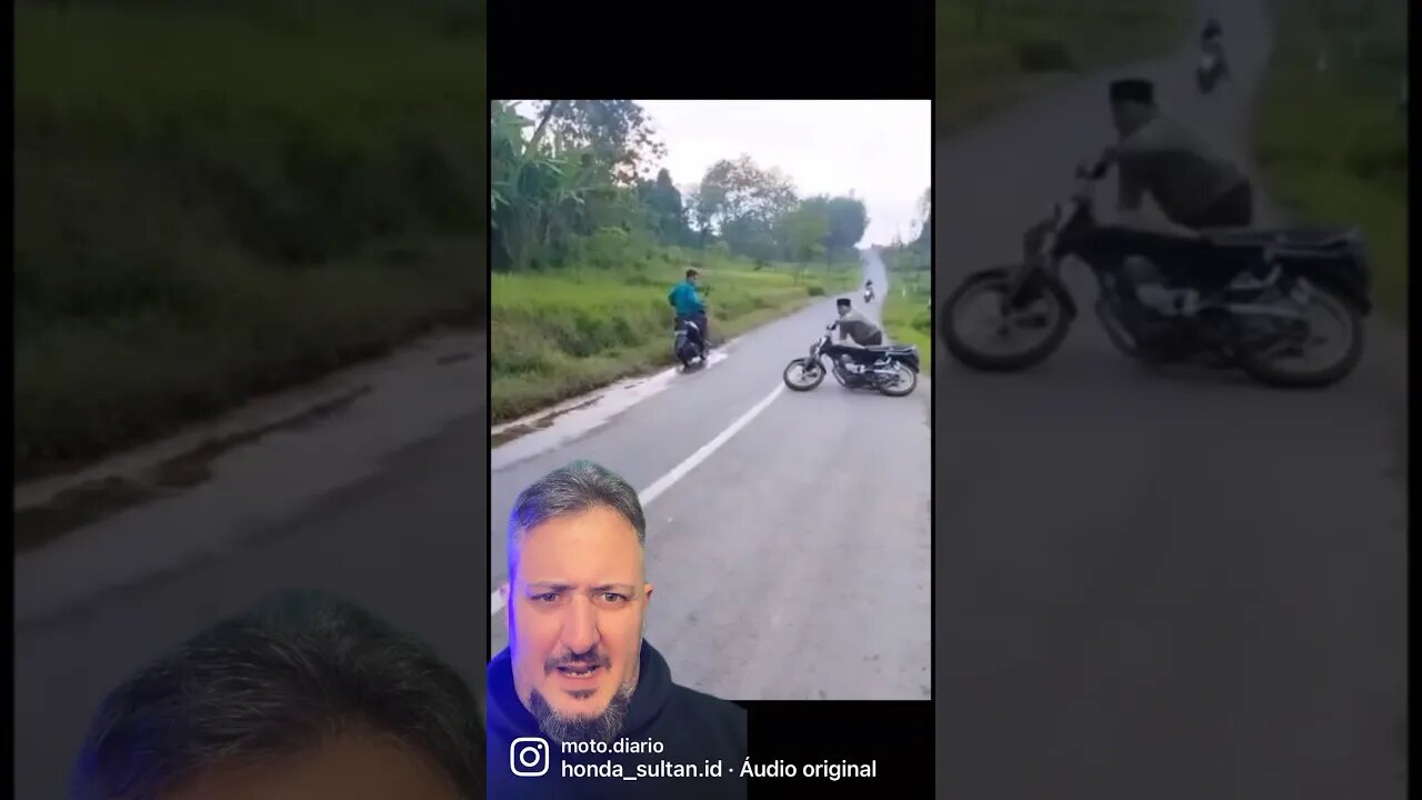 Cuido ao dar o Grau de moto