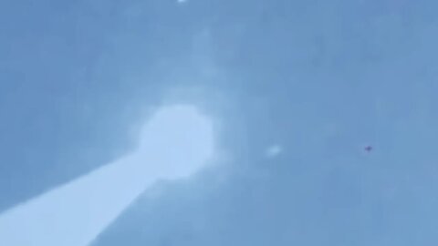 invisible UFO blocks beam / object heading to Atlantic