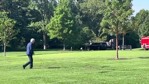 Please enjoy this video of Joe Biden wandering into the bushes