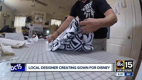 Valley designer creating gown for Disney