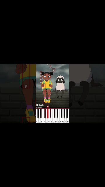 Amanda and Wooly Mood (@fash) Amanda the Adventurer Animation - Octave Piano Tutorial