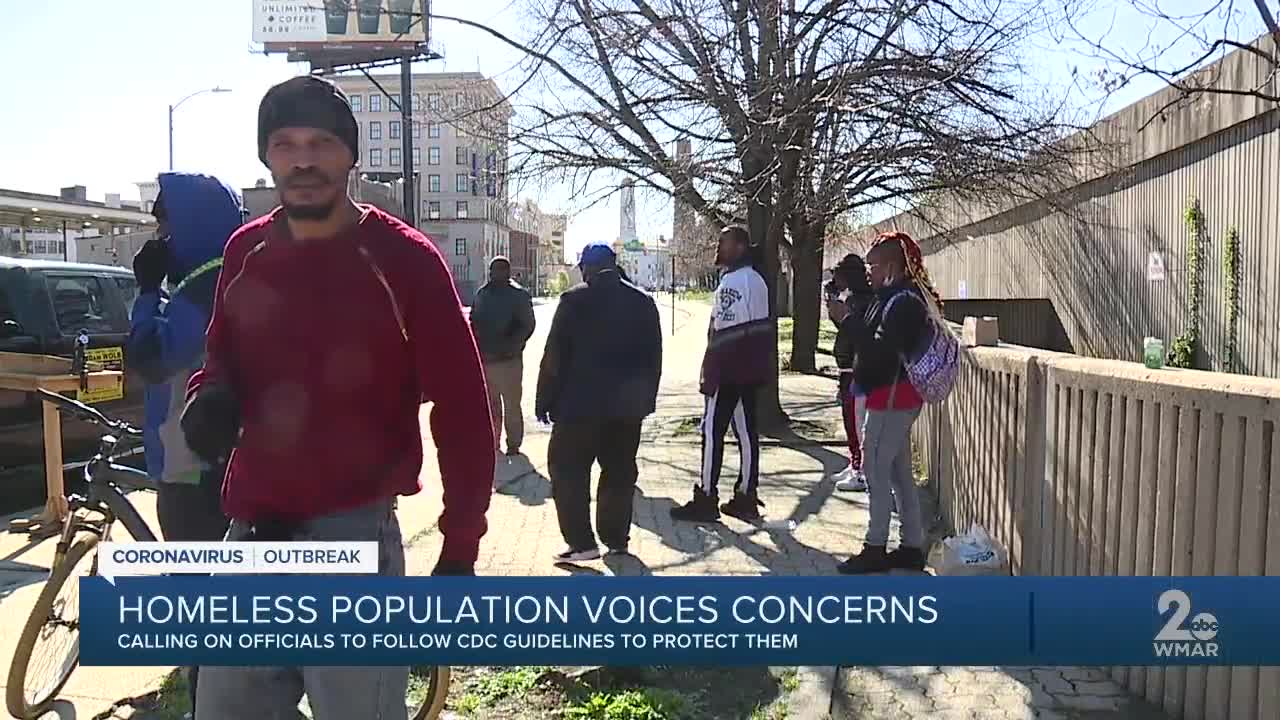 Homeless population voices concerns, calling on officials to follow CDC guidelines to protect them