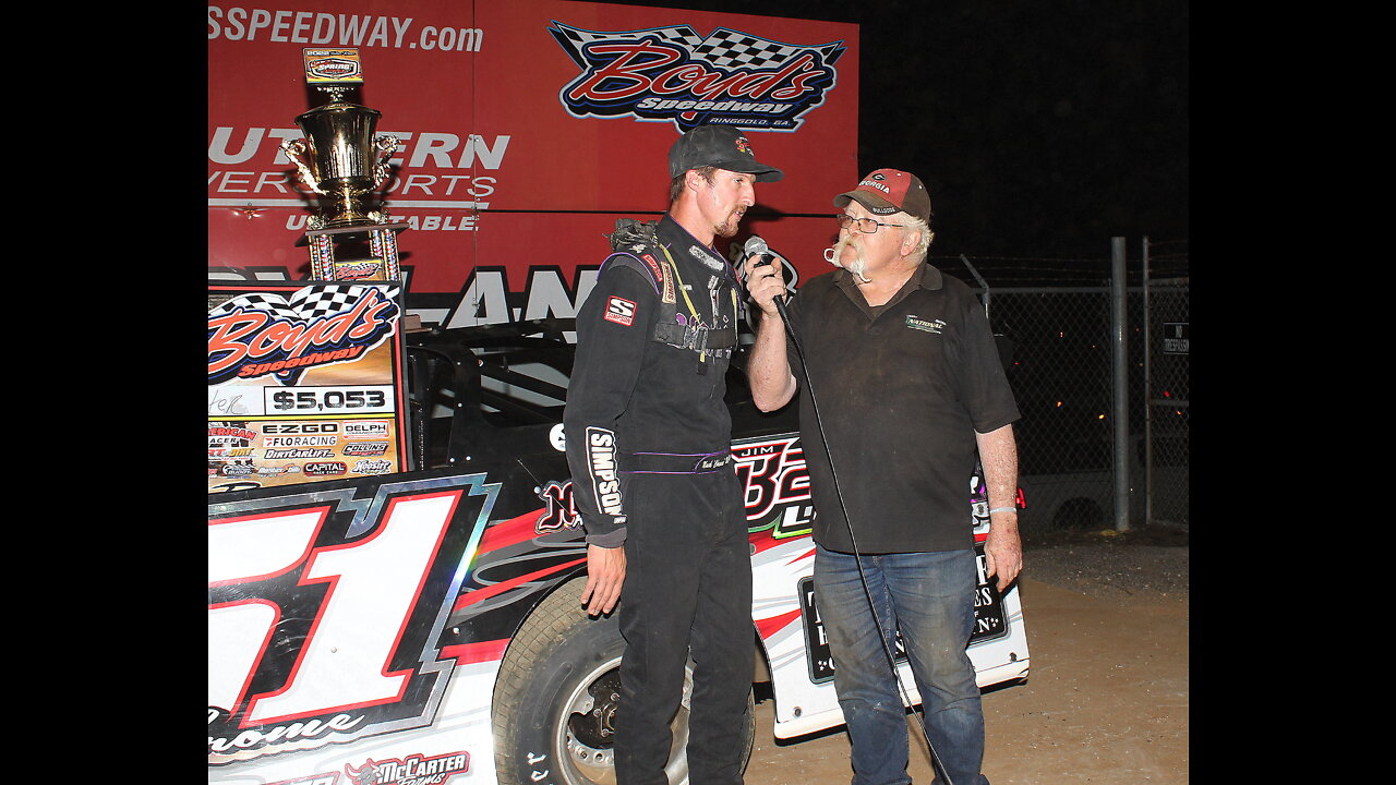 VL Super winner Mack McCarter Boyd's Speedway