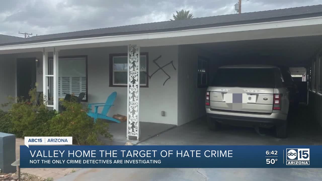 Valley home target of hate crime