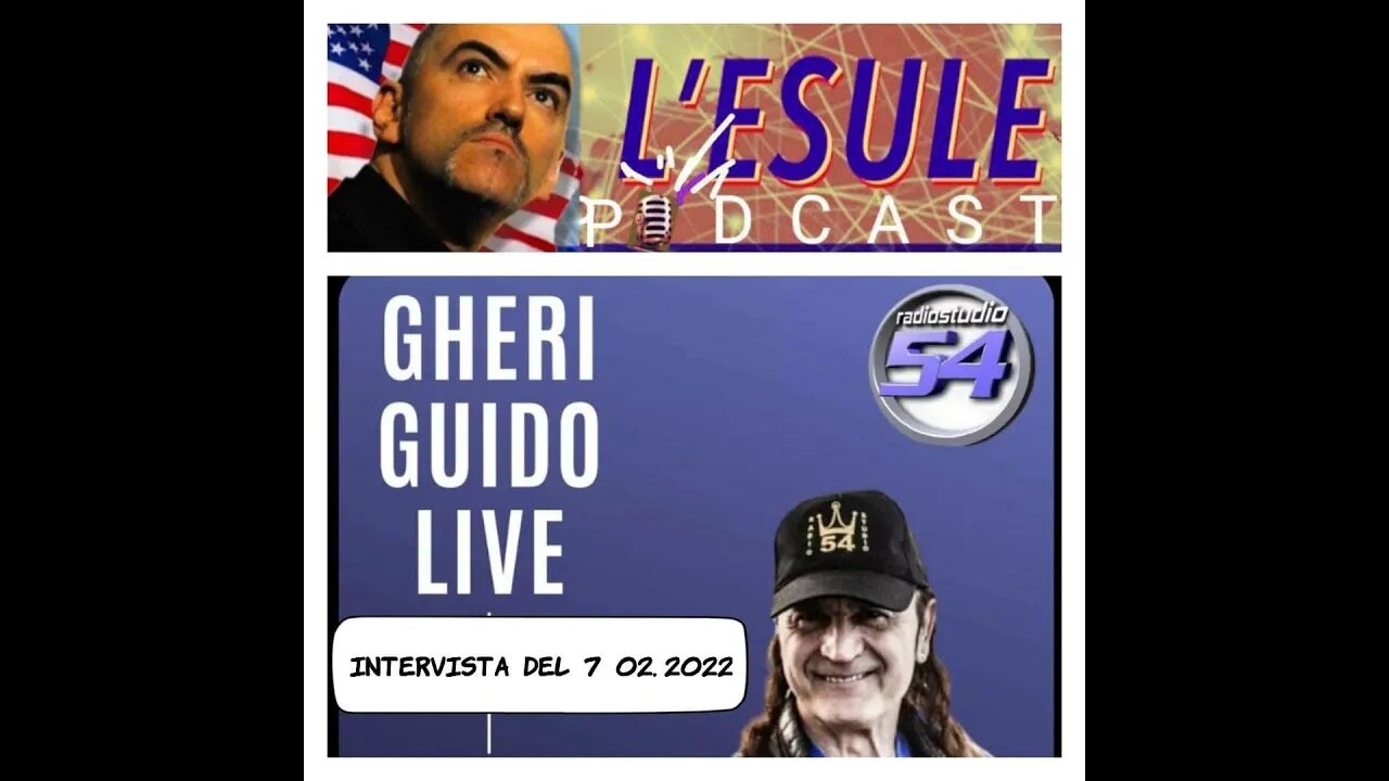 L'esule Podcast / Intervista negli studi di Radiostudio 54 al Gheri Guido LIVE 7 02 2022