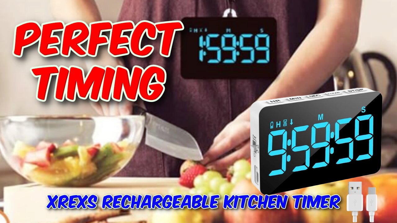 XREXS Rechargeable Kitchen Timer Review