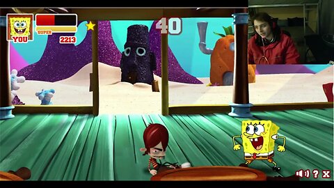 Kyle VS SpongeBob SquarePants In A Nickelodeon Super Brawl 2 Battle With Live Commentary