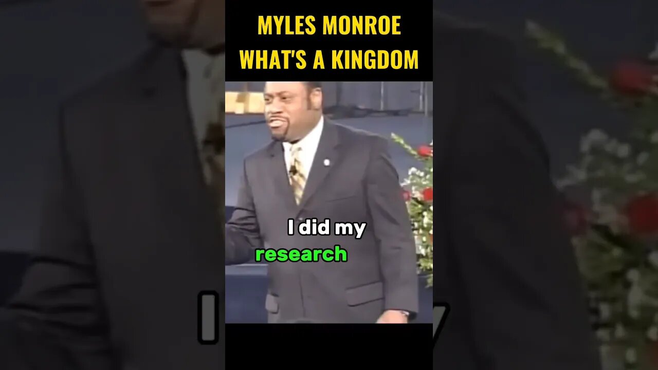 myles Monroe - a kingdom #shortsyoutube #shortsvideo #viral #mylesmunroe