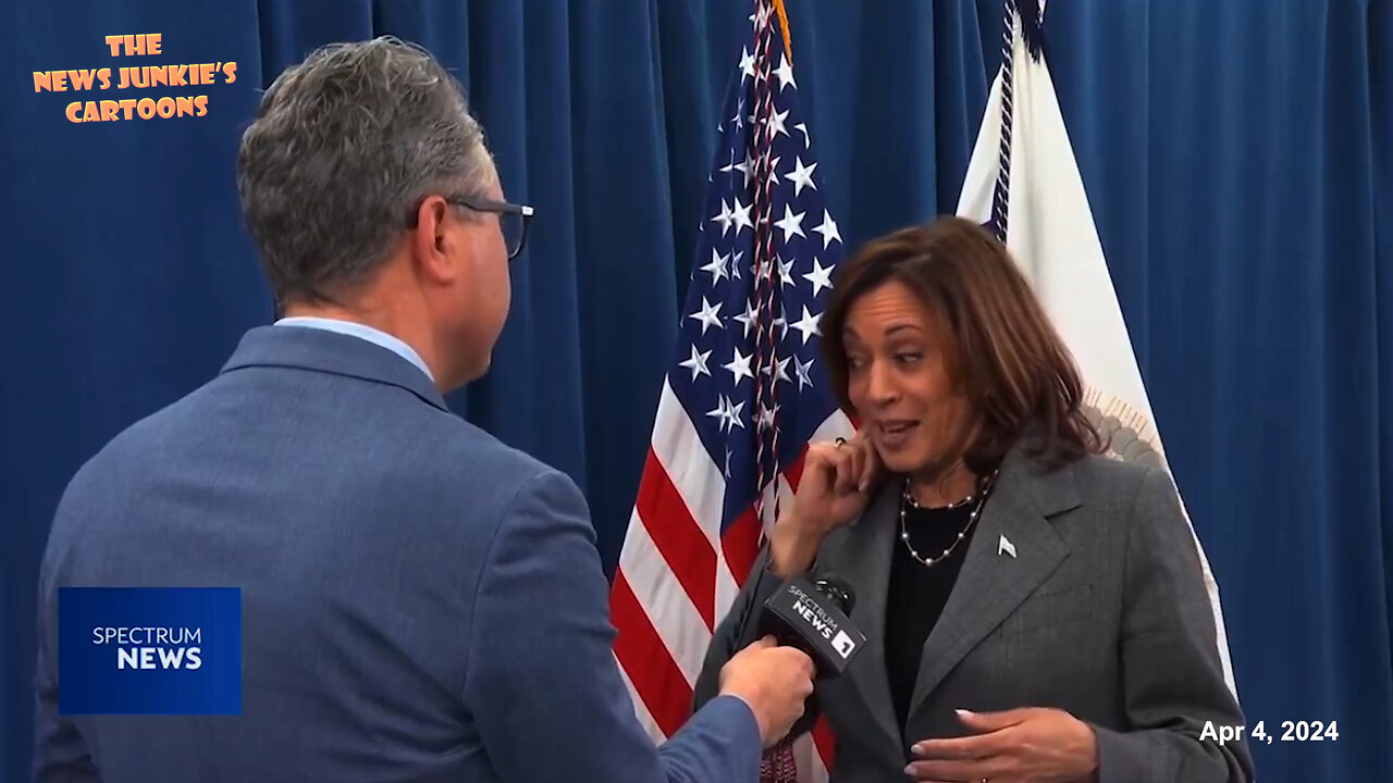 Here is why she won't do a press conference or an interview: Kamala sounds like a chipmunk while tossing her word salad.