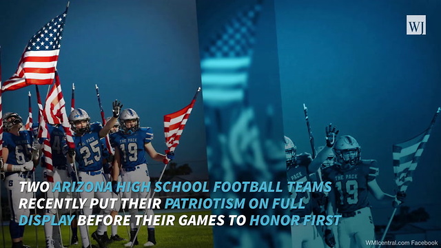 AZ High School Football Teams Proudly Display Their Patiotism